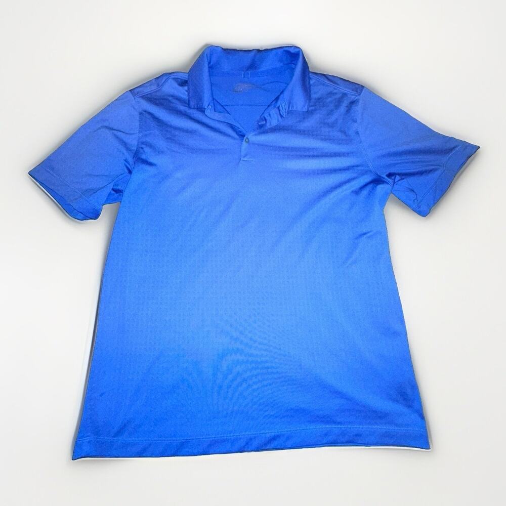 Nike Golf Short Sleeve Collared Shirt Large (L) Navy Classic - Picture 1 of 9